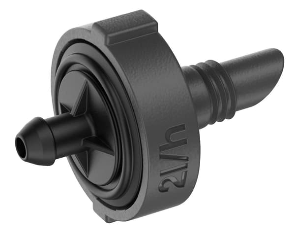 Micro-Drip-System Enddrypper 2 l/t (mørkegrå, 10 stk., Model 2023)
