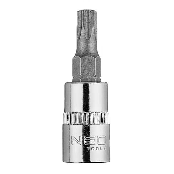 Liitin TORX TX27 kannella 1/4\", lyhyt, 37 mm