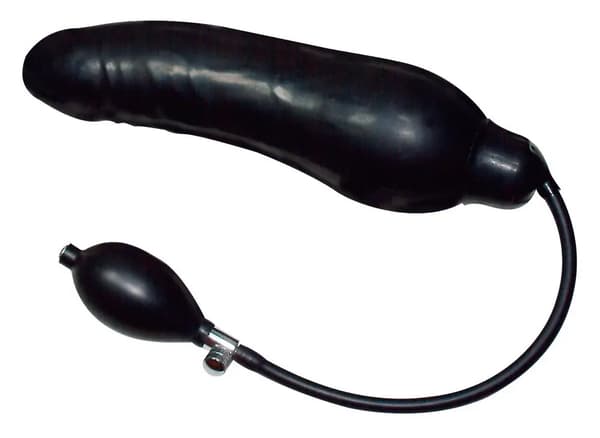 Sorte oppustelige Zylastic-dildoer i gummi