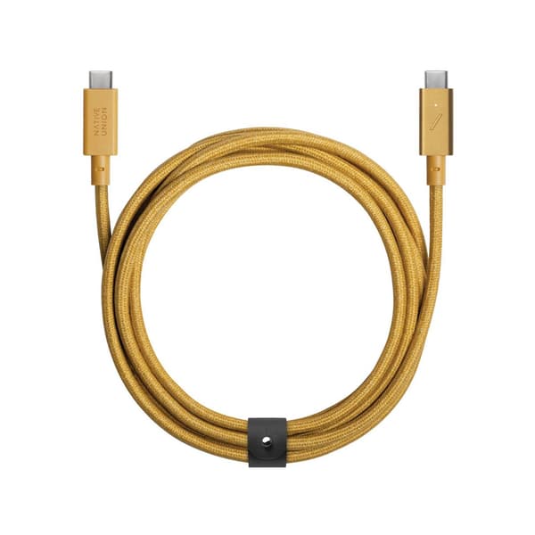Kabel USB Native Union USB-C - USB-C 2,4 m Guld (BELT-PRO2-KFT-NP)