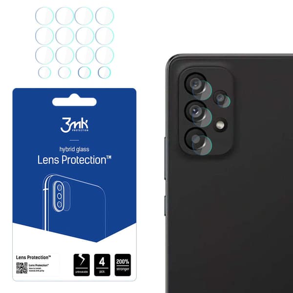 3MK Lens Protect Sam A53 5G A536 Kameralinsskydd 4 st