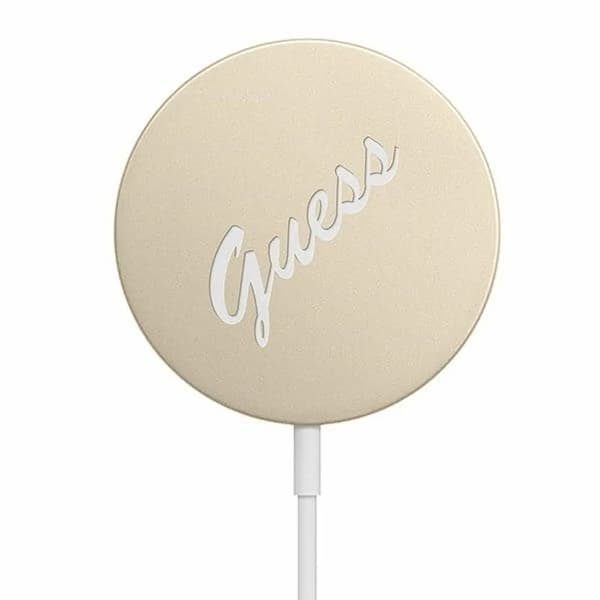 Original GUESS GUCBMSVSLG 15W MagSafe trådløs oplader, guld