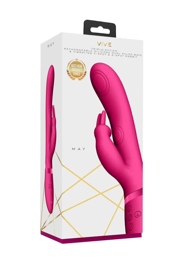 Maj - Puls-våg & C-punkt & G-punkt Kanin - Rosa