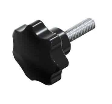 BAKELIITTIKAHVA VARRELLA MUSTA M6*15MM DIN6336L