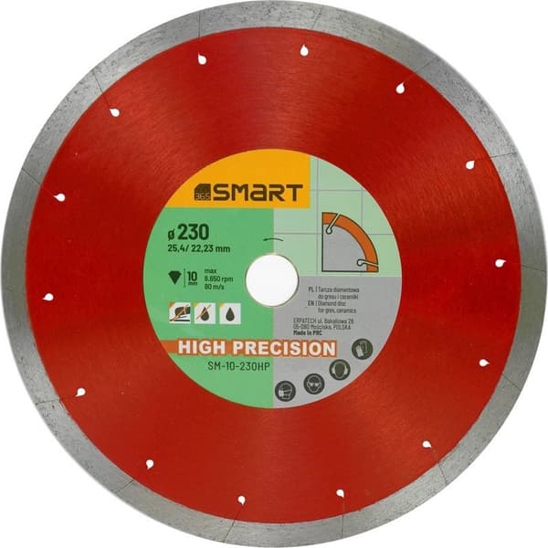 Smart diamantklinge høj præcision 230mm SM-10-230HP