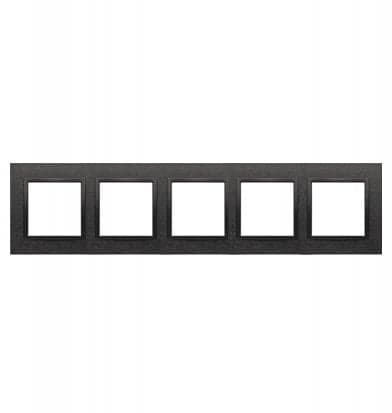 Simon 54 Nature Ram 5x metall, Inox Dark DRN5/83