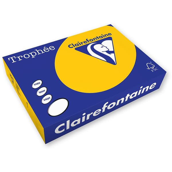 Papper Trophee A4/80g gul (500), GULDGUL