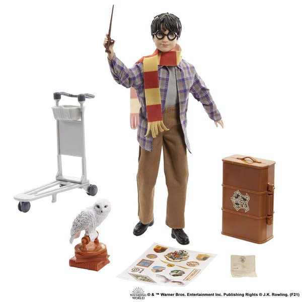 Mattel Harry Potter-docka på plattformen + Hedwig-uggla GXW31 ZA4930