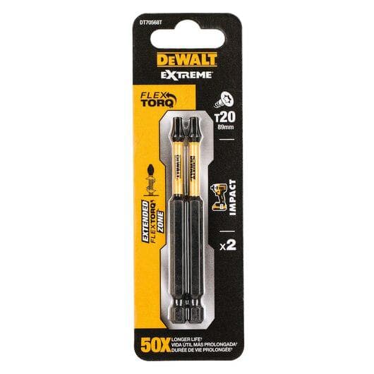 DEWALT END STROKE. TORX T20x89mm /2stk DT70568T-QZ