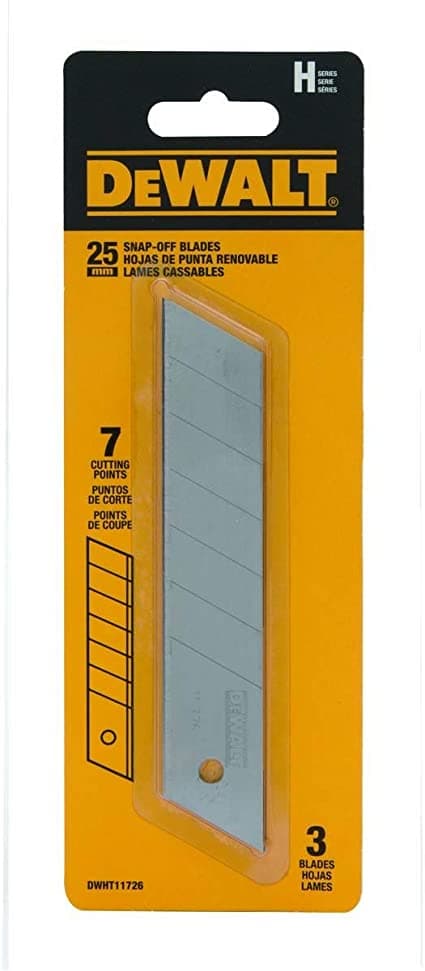 Dewalt DEWALT KNIVE 25mm HÆRDET 3stk.