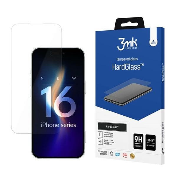 Härdat glas för Apple iPhone 16 Pro - 3mk HardGlass