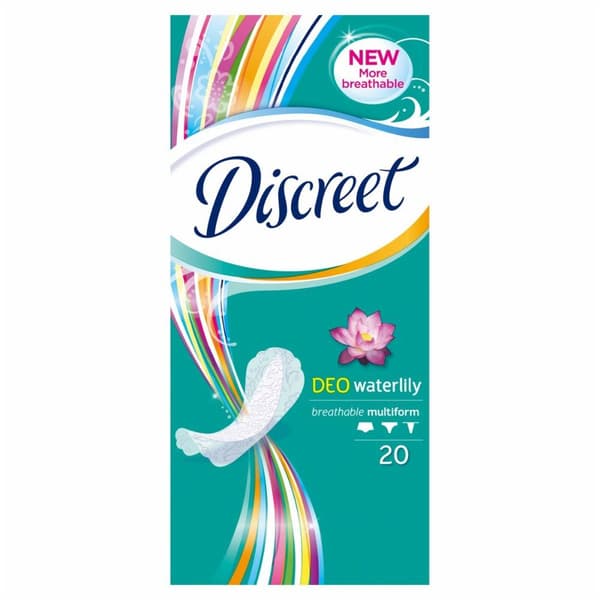 Discreet Waterlily Multiform Hygieniska Bindor 20 st