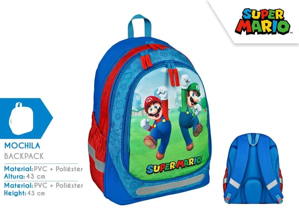 Super Mario Bros rygsæk 43cm