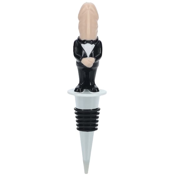 Gift Republic Brudgumsflaskpropp - Elegant festtillbehör, silverfinish