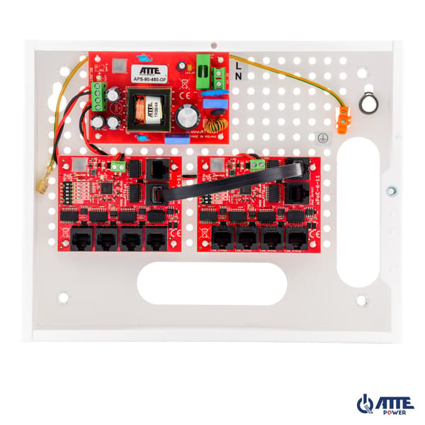 Kit för 9 IP-switch PoE-kameror 9P+1UP ATTE IP-9-11-E