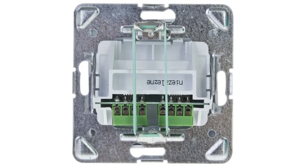 Ospel Telefonjack Impression Dubbel RJ11 vit (GPT-2yn/m/00)
