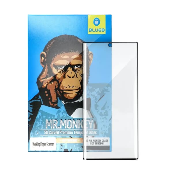 Karkaistu lasi 5D Mr. Monkey Glass - Apple iPhone 12 / 12 Pro musta (Strong Matte)