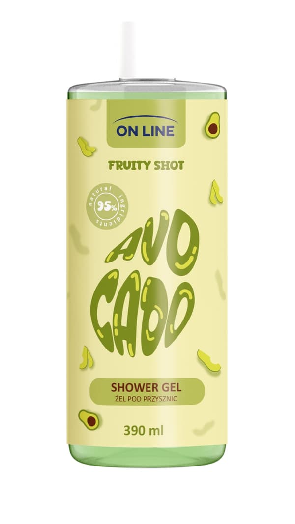 ON LINE Fruity Shot Duschgel Avokado 390 ml