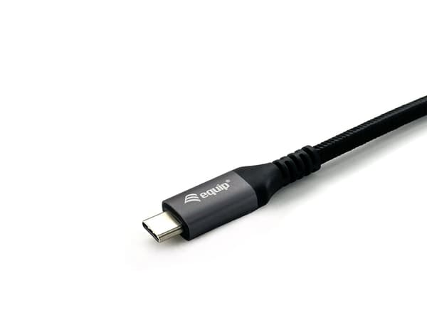 Equip 128370 USB-kabel 0,5 m USB 3.2 Gen 2 (3.1 Gen 2) USB C Sort