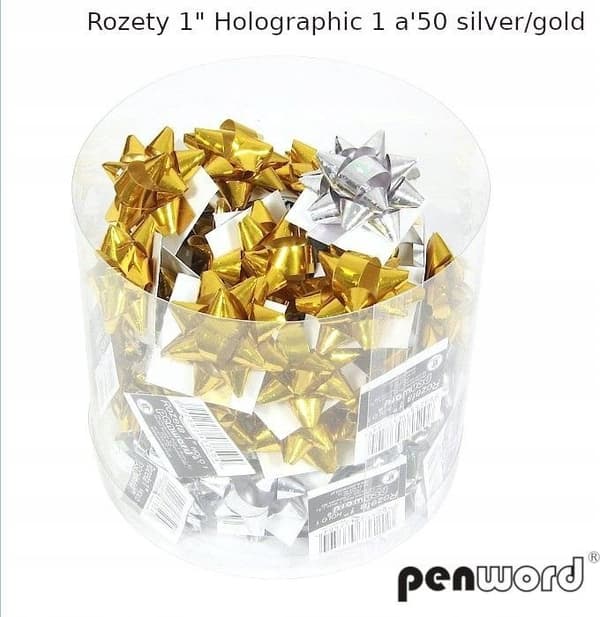 Holografiset ruusukkeet (50 kpl)