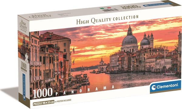 Puslespil 1000 Panorama Canal Grande - Venedig