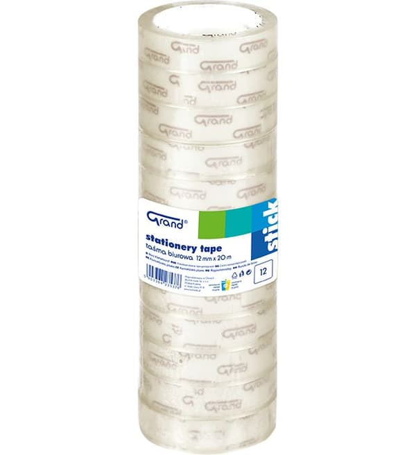 Konttoriteippi 12mmx20m (12kpl) GRAND