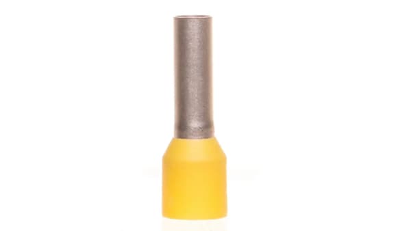 Isoleret endehylster 6mm2 gul længde 12mm 216-208 /100 stk. /