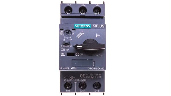 Motorafbryder 3P 0,37kW 0,9-1,25A S00 3RV2011-0KA10