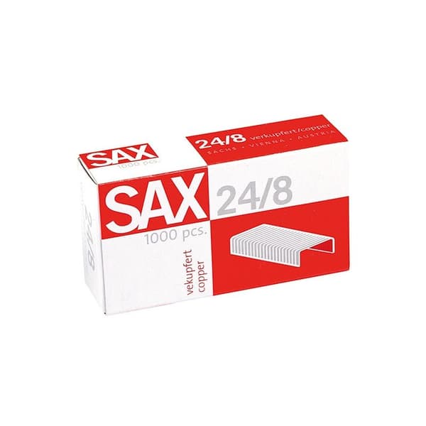 SAX Hæfteklammer r 24/8 1000 stk