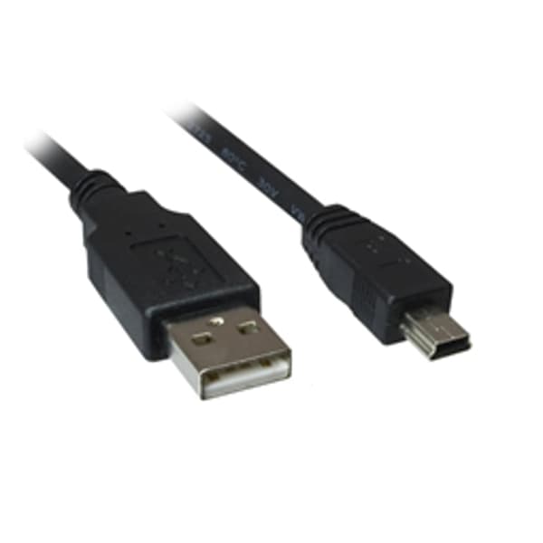 Sharkoon USB-A USB-kabel - MiniUSB 2 m Svart (4044951015573)