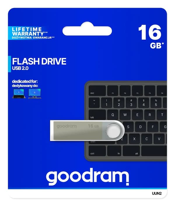 GOODRAM UUN2 USB 2.0 16GB Silver