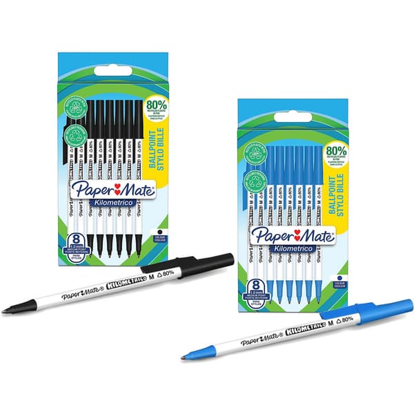 Dlugopis Kilometrico 1,0mm sort 8 stk