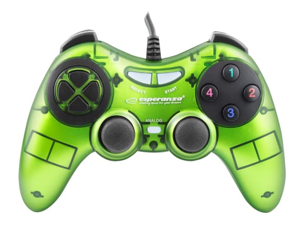 ESPERANZA GAMEPAD PC USB FIGHTER GRÖN