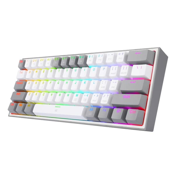 Redragon K617 Fizz RGB Vit-Grå