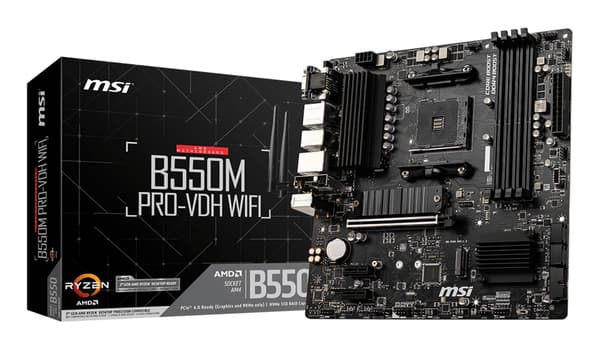 MSI Bundkort B550M PRO-VDH WIFI - micro ATX - Socket AM4 - AMD B550