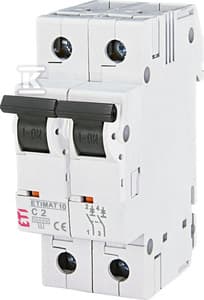 Strømstik 2P C 2A 10kA AC ETIMAT10 002133708