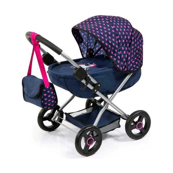Dukkevogn Reig Cosy Marineblå 58 cm