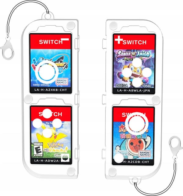 JYS Box Case Case Case Case Case Case -pelikorttikotelo Nintendo Switch OLED:lle/JYS-NS257/ Läpinäkyvä