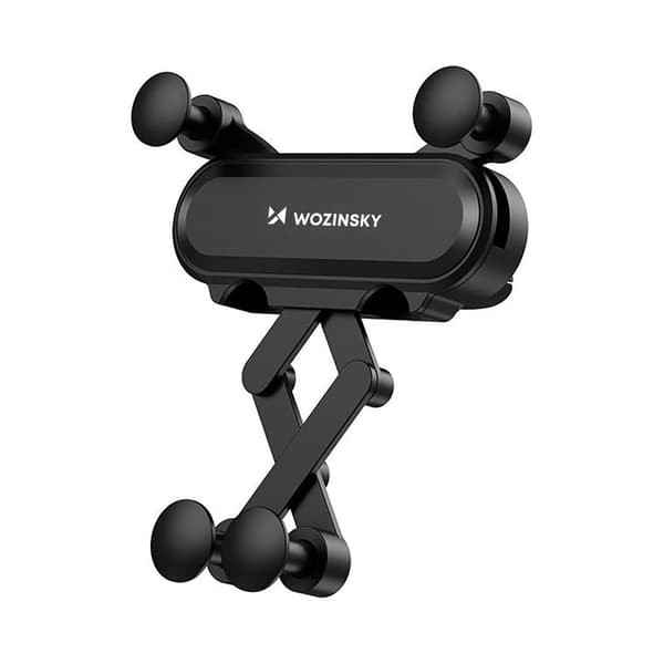 Wozinsky tyngdekraft biltelefonholder til ventilationsåbninger sort (WCH-05)