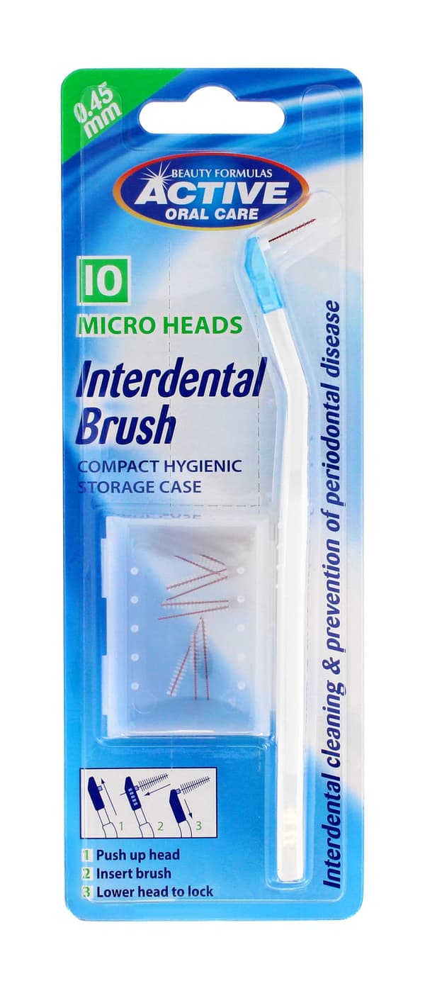 Beauty Formulas Active Oral Care hammasväliharja + 10 päätä