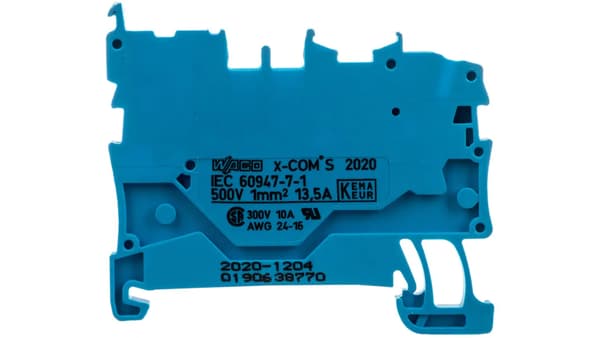 Bundstik X-COMS 1-front/1 pin blå 2020-1204