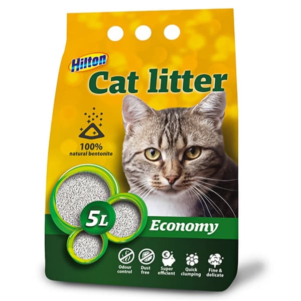 HILTON Economy - bentonit kattegrus - 5 l