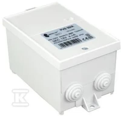 1-fas transformator PVS 50VA 230/12V /i kapsling IP54/ 16012-9993