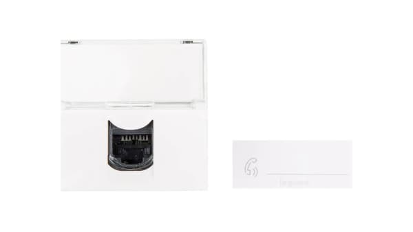 Legrand MOSAIC PC-uttag enkel RJ45 kat.5e UTP vit (076554)