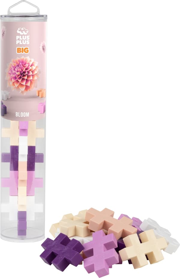 Plus Plus BIG Blocks Stort Rör Bloom - 15 delar 3492