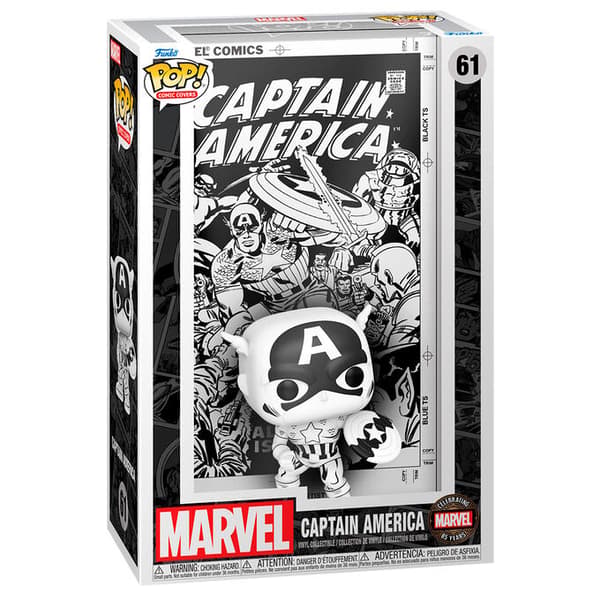 POP figur Tegneserieomslag Marvel Captain America