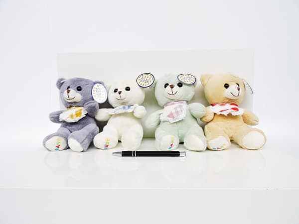 Maskot Mis 15cm 4 farver 161161