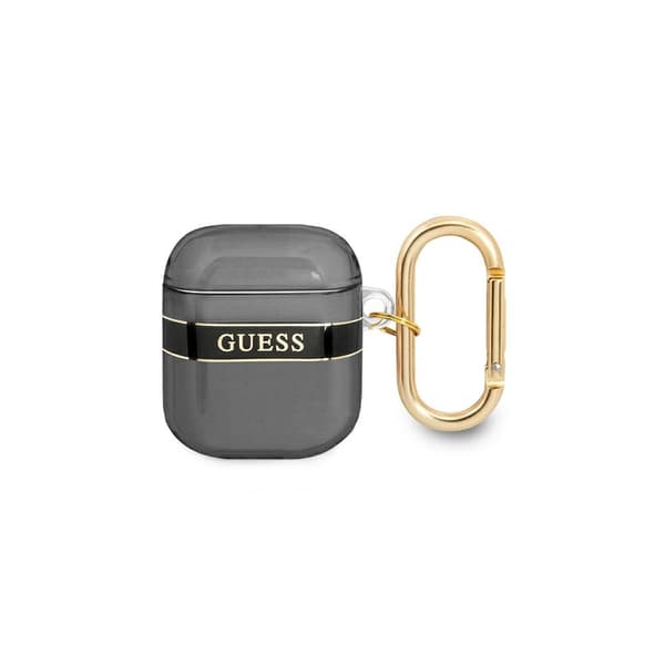 Guess GUA2HHTSK AirPods-suojakotelo musta/musta Strap Collection