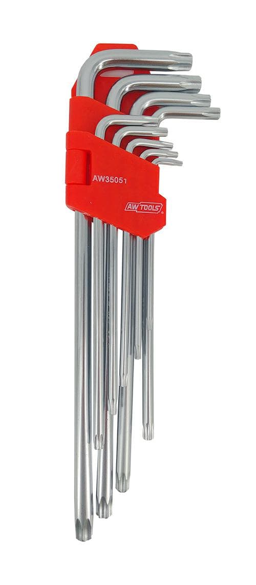 AWTOOLS TORX-AVAIMET MUSTA SARJA ERITTÄIN PITKÄ 9kpl