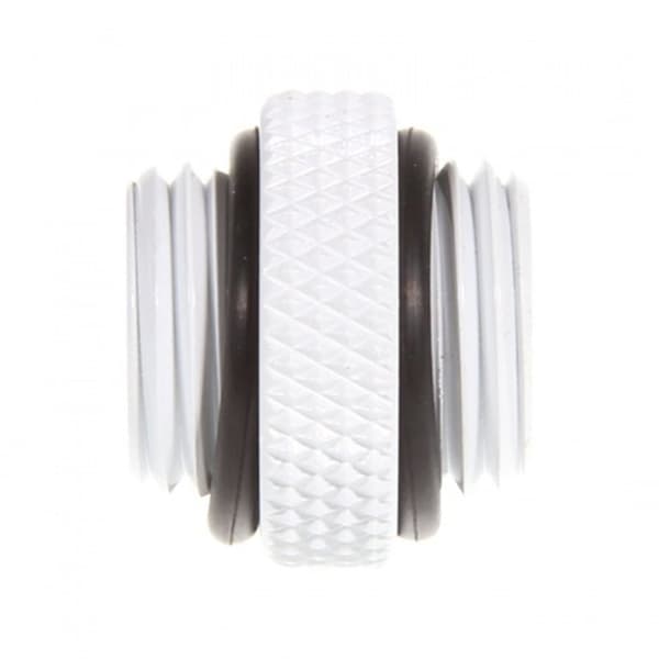 Bitspower Lige Adapter G1/4 tomme AG til G1/4 tomme AG - hvid